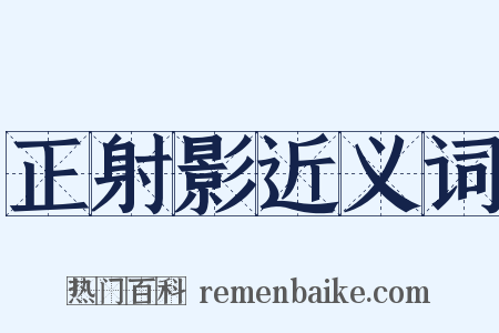 正射影近义词是什么意思的图片